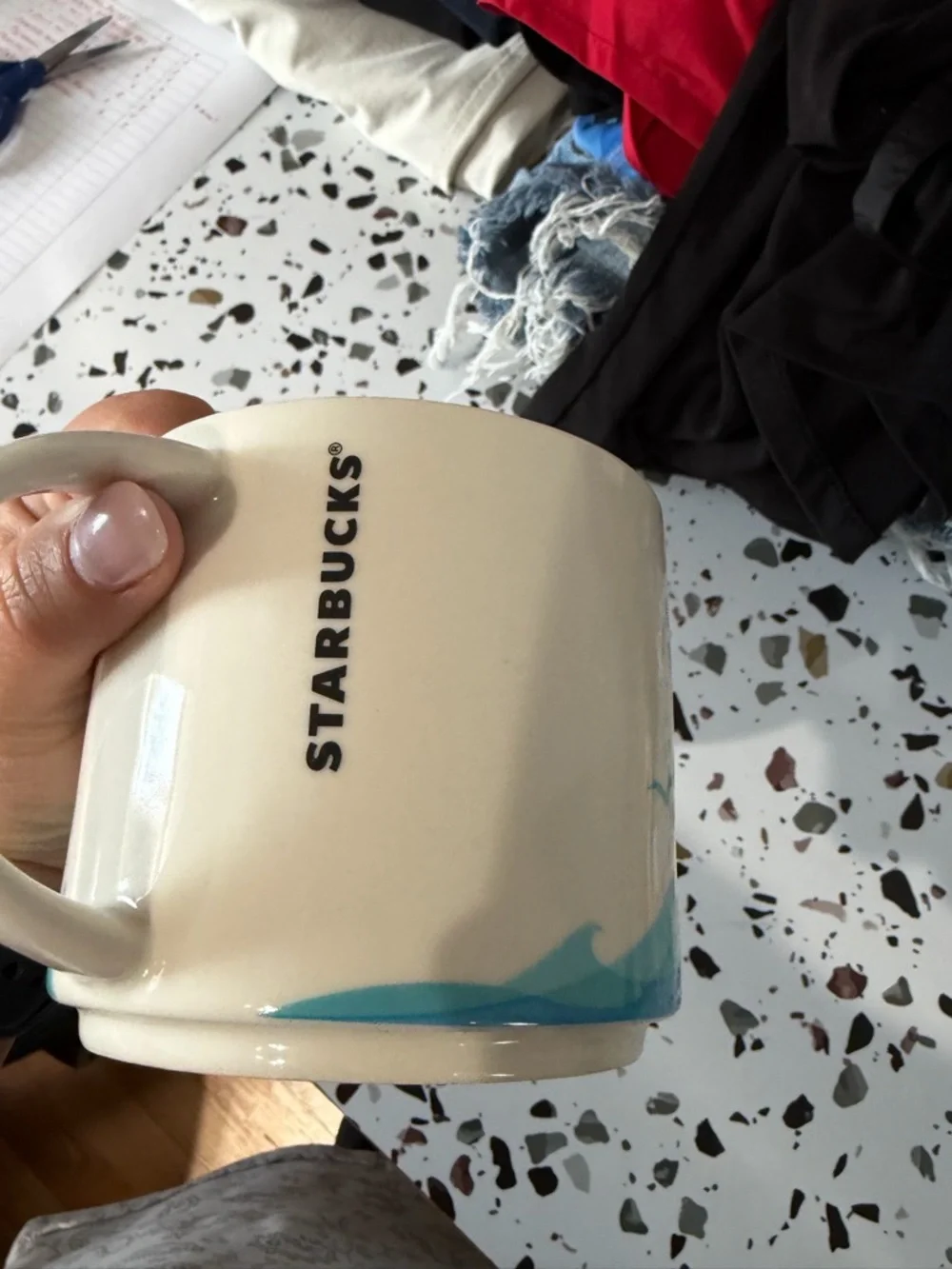 Starbucks San Francisco Red and Blue Ceramic Mug Starbucks - Picture 3 of 4